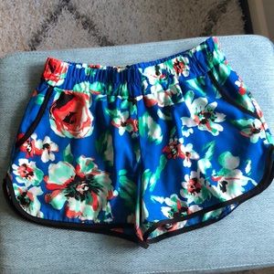 Hawaiian floral shorts